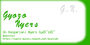 gyozo nyers business card